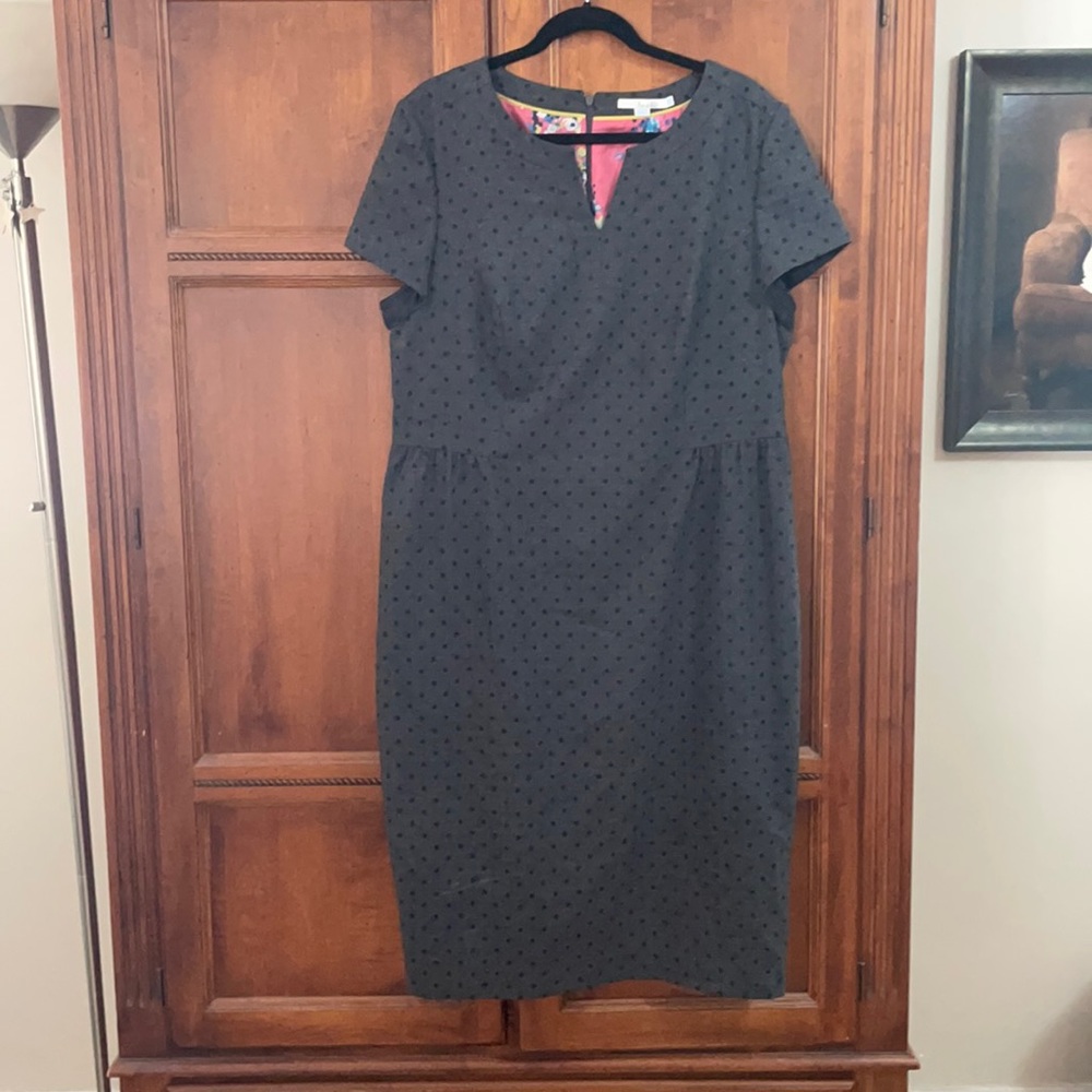 Boden dress sz 16 (UK 20). Retro style, polka dots, EUC